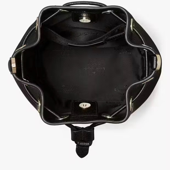 Kate Spade NWT Black Bucket Bag with Pouch - Picture 3 of 3